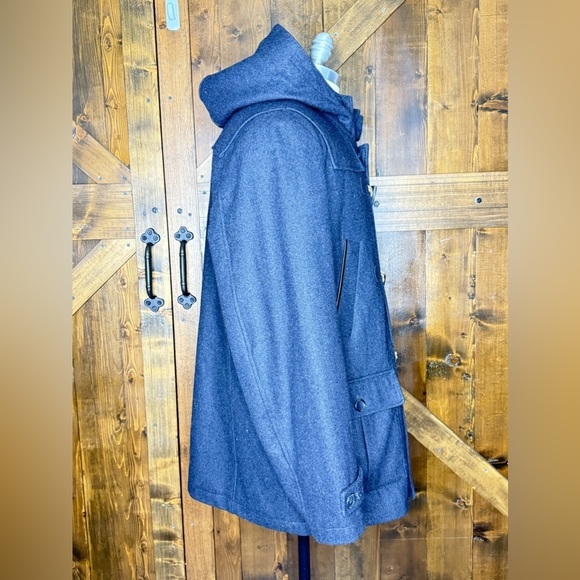 Nautica Charcoal Gray Wool Toggle Pea Coat Men’s XL - Picture 5 of 16